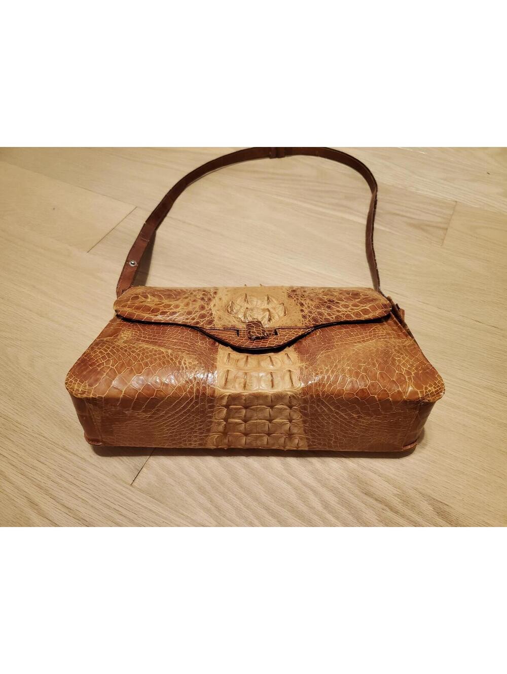 Vintage Alligator Skin Purse Handbag